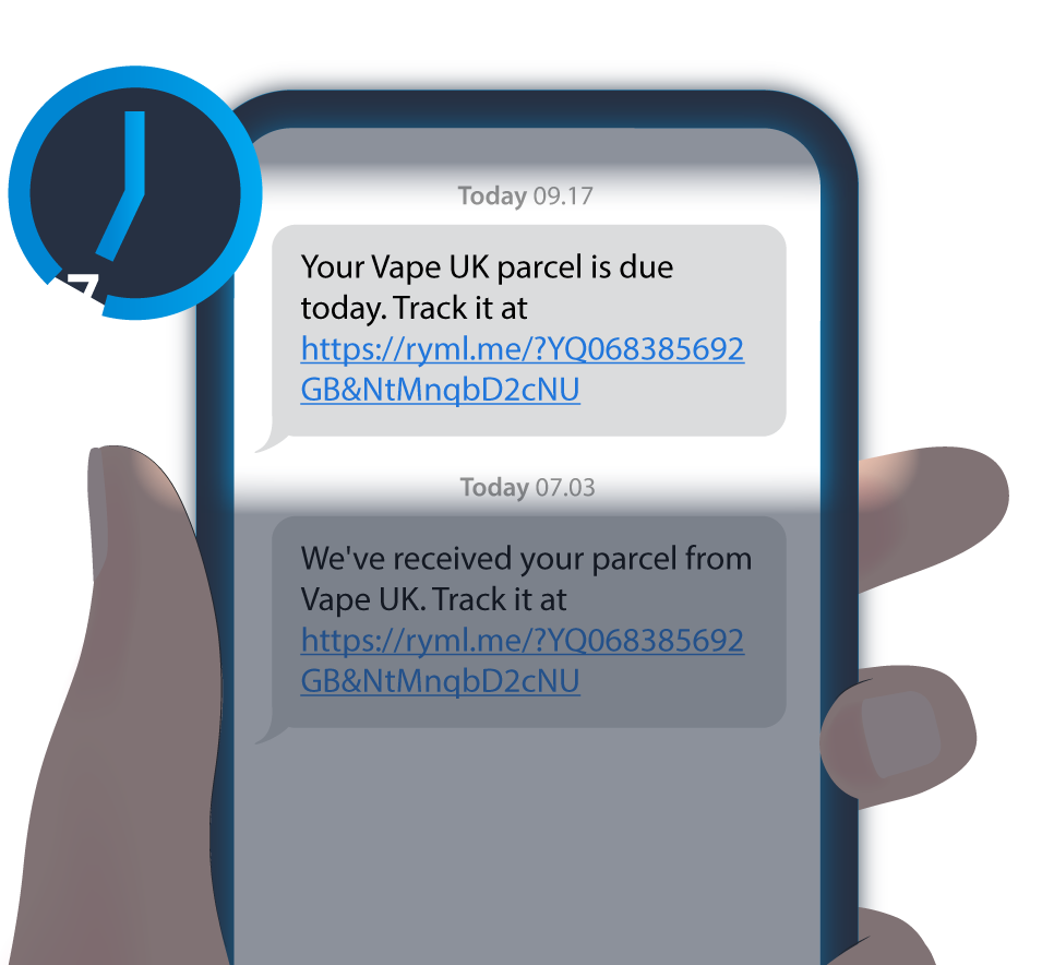 Image showing Royal Mail SMS communication