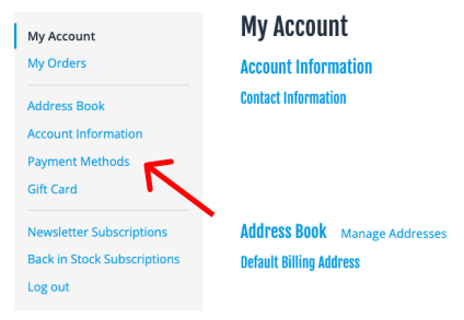 Click Payment Method Tab Illustration