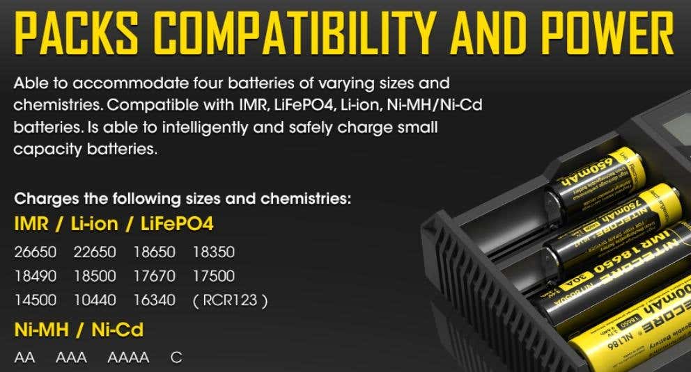Able to intelligently and safely charge small capacity batteries.