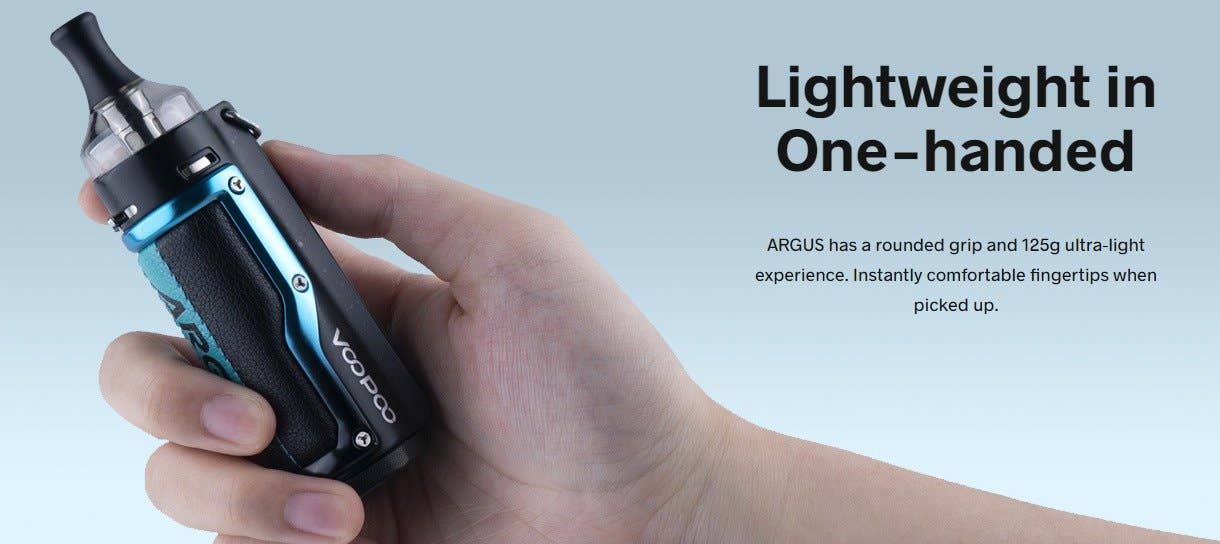 Light weight of 125 grams and rounded, ergonomic grip.