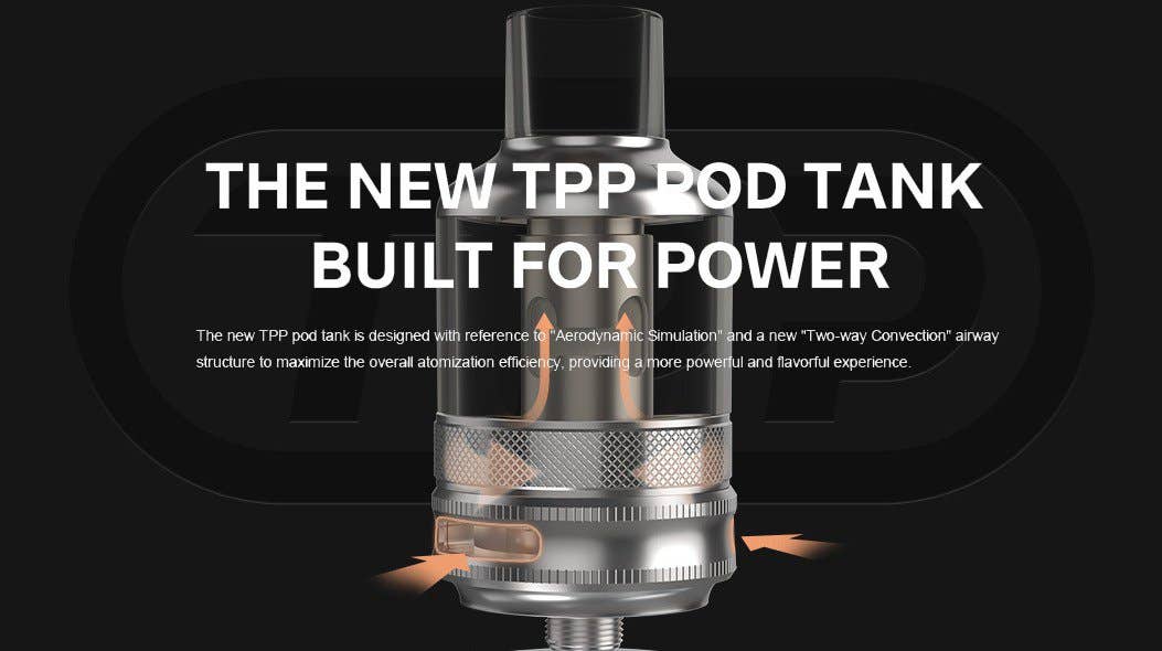 compatible with all TPP coils. Dual way convection for more flavour.