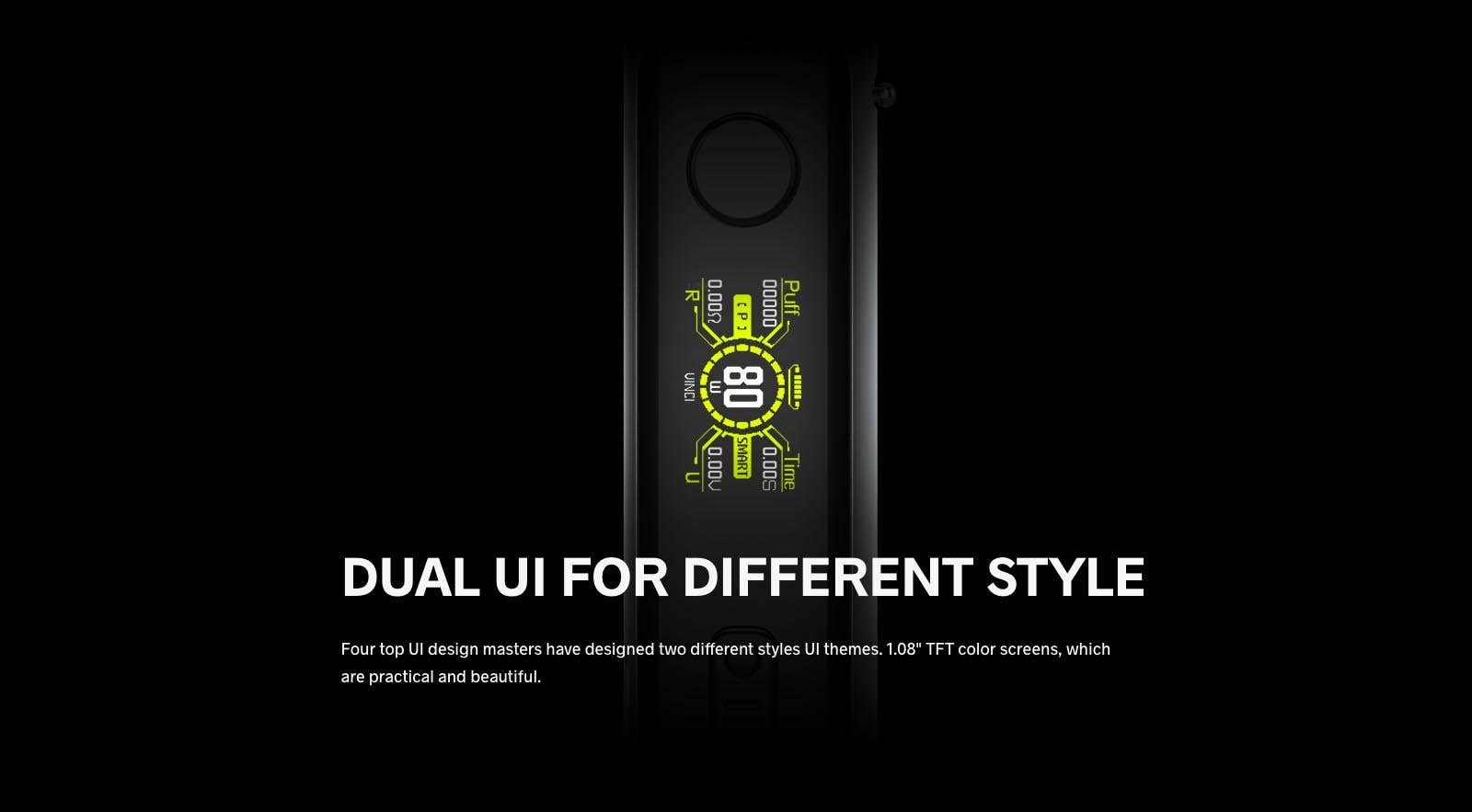 Vinci X 2 provides two different styles of UI, which are practical for all vapers