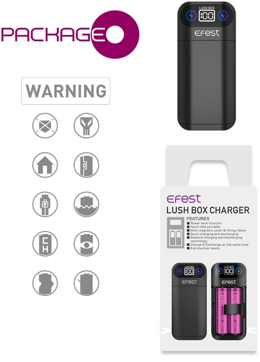 Outside view of the product packaging.
