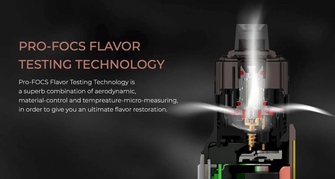 A superb combination of materials provide the best flavour production