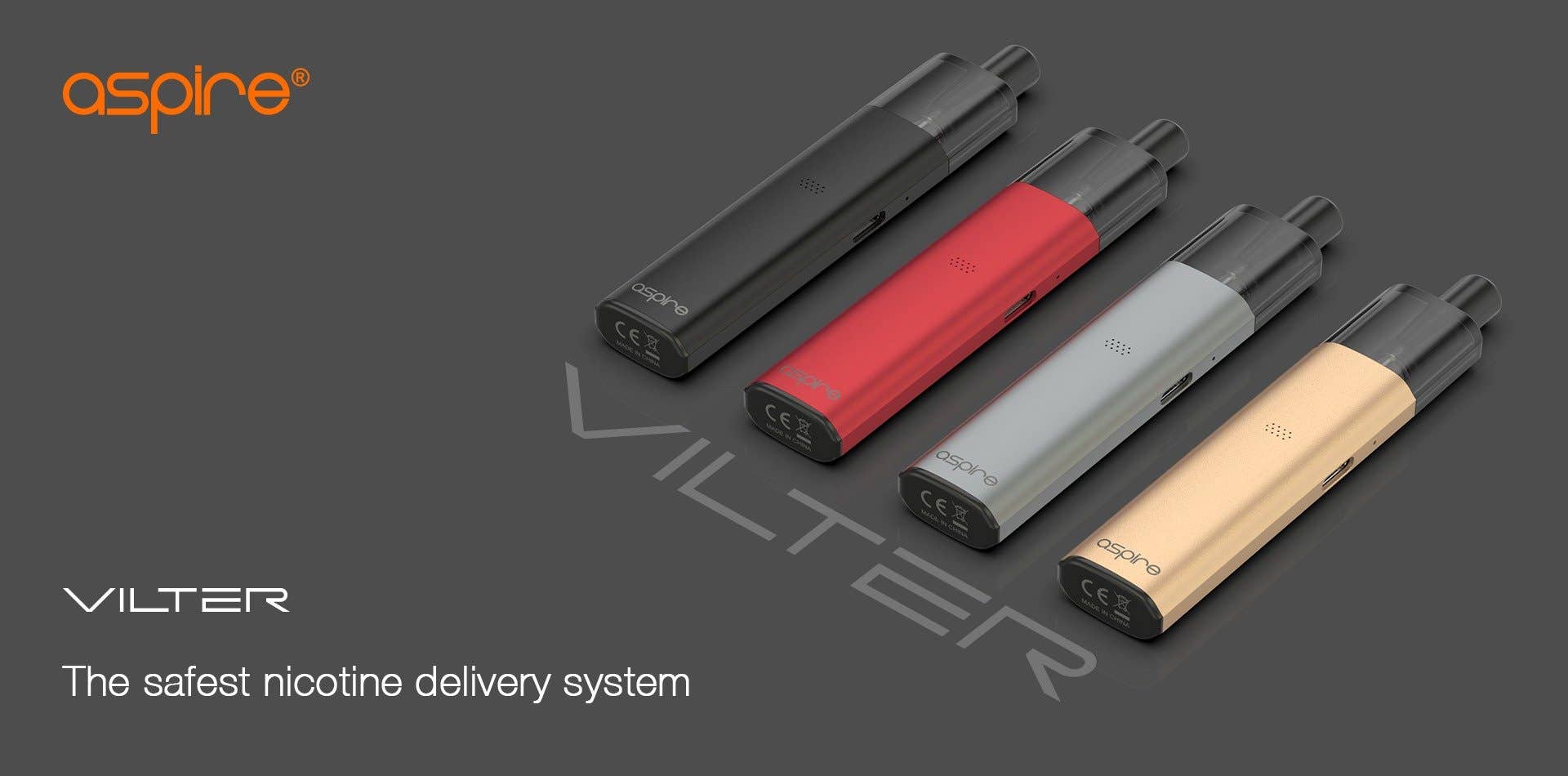 Aspire Vilter Pod Kit The most authentic e-cigarrete, the Vilter by Aspire.