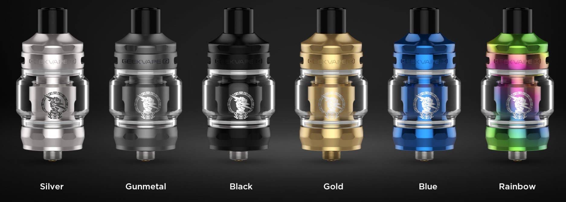 Available in: Silver, Gunmetal, Black, Gold, Blue and Rainbow. Available in six colours.