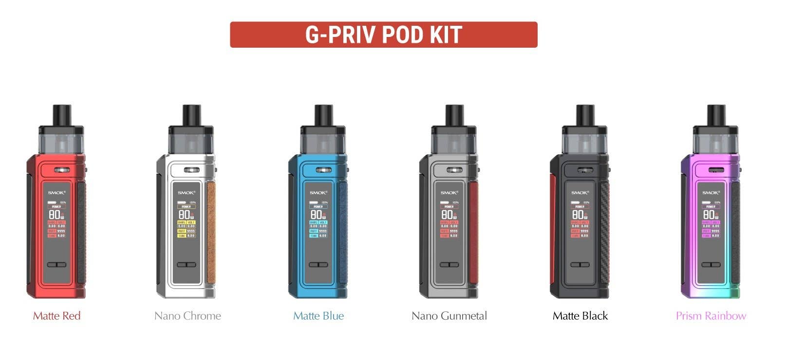 G-Priv is available in a huge range of colours to suit everyone