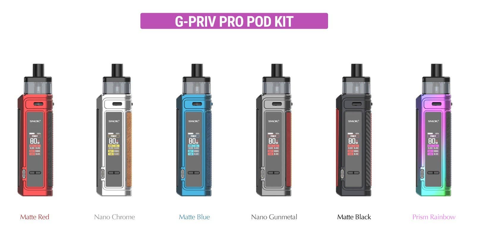 G-Priv PRO is available in a huge range of colours to suit everyone