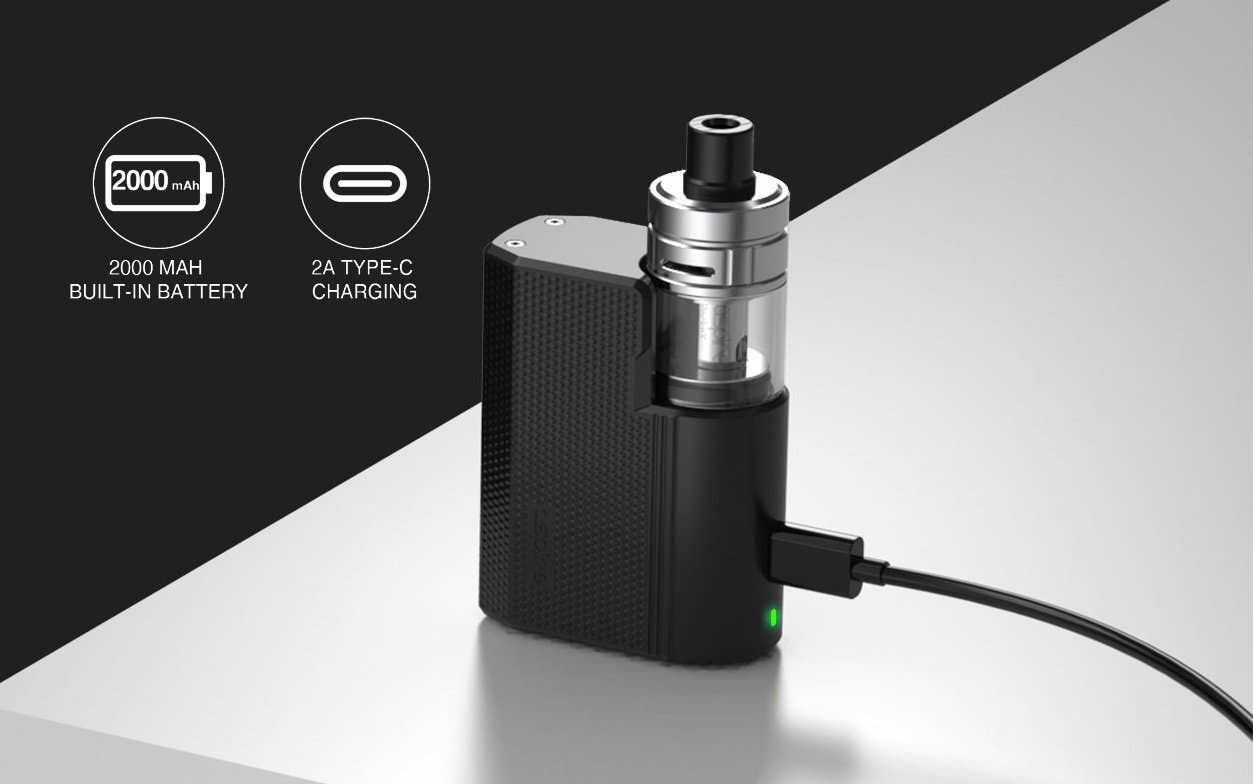 PockeX Box features a 2000mAh battery with USB-C fast charging technology