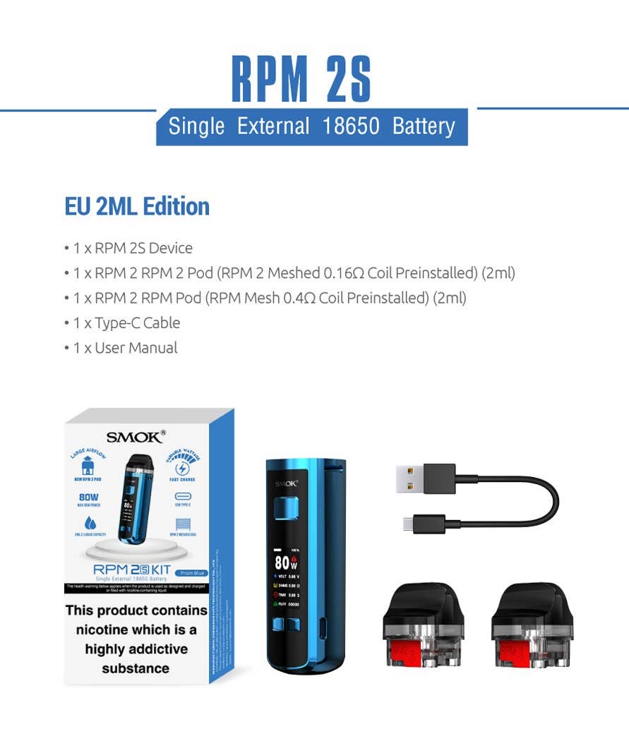 RPM 2S POD MOD KIT Box Content