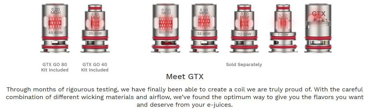 Vapresso GTX 40 Go kit GTX coil compatible